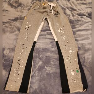 S Gallery Dept Gray Sweatpants with Paint Splatter